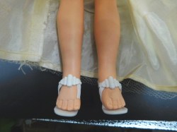 vinyl 50s bride feet